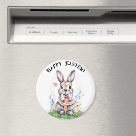 Niedliche Vintag Ostern Kaninchen Farbe Magnet