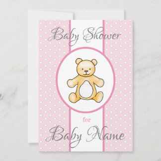 Niedliche Vintage Babydusche Einladung