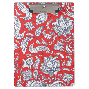 Niedliche Vintage Blume Klemmbrett