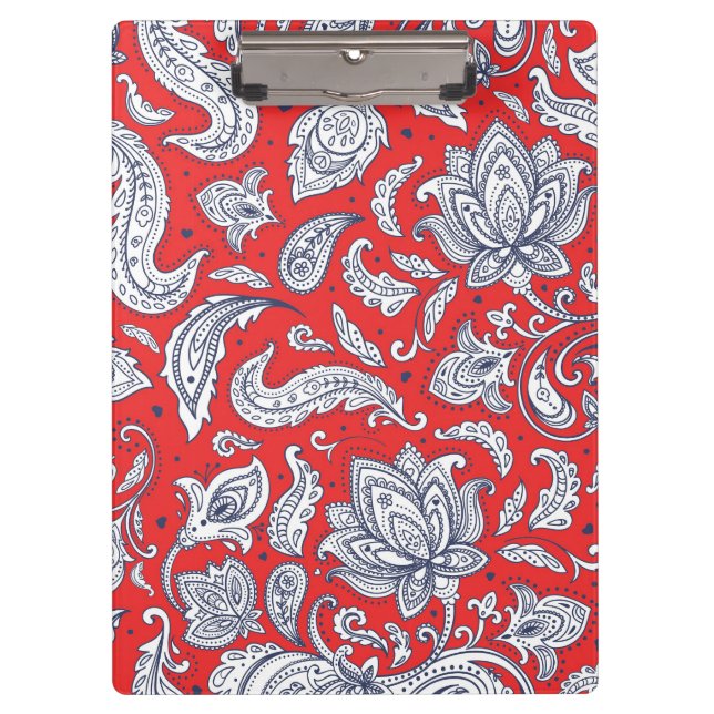 Niedliche Vintage Blume Klemmbrett (Vorderseite)
