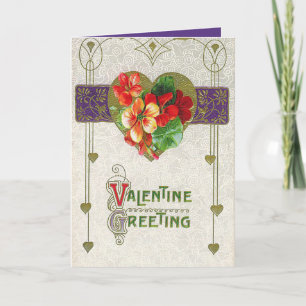 niedliche Vintage Blume verleiht Stimmung Feiertagskarte