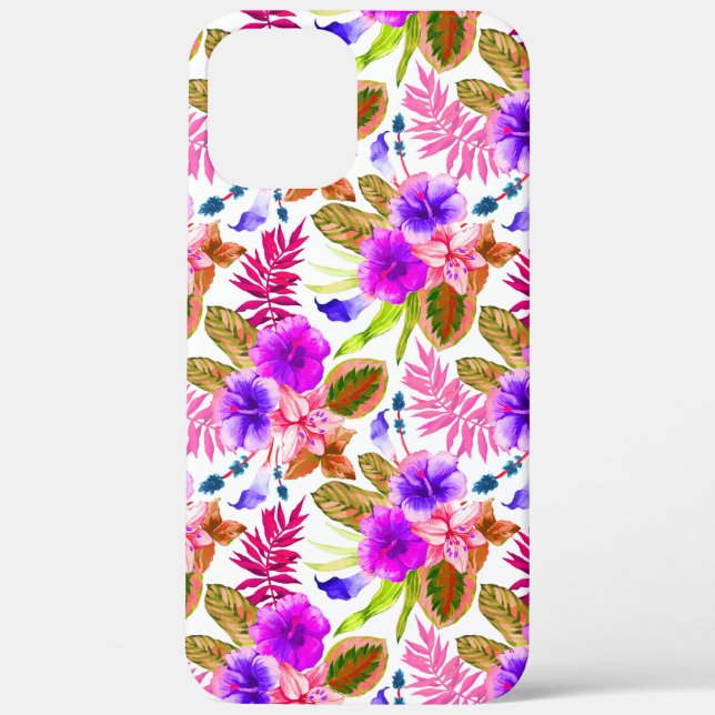 Niedliche Vintage Blumenmuster Case-Mate iPhone Hülle (Rückseite)