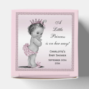 Niedliche Vintage Dusche Prinzessin-Baby danken Geschenkschachtel