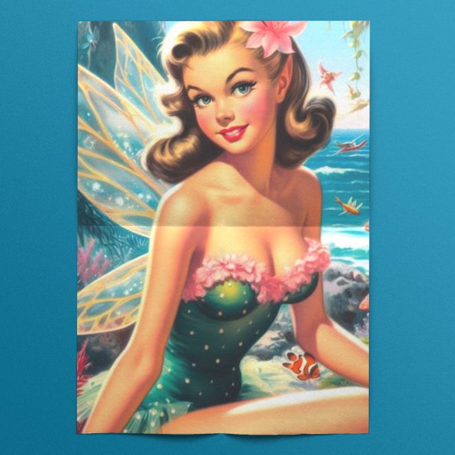 Niedliche Vintage Fairy Seidenpapier (Von Creator hochgeladen)