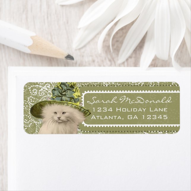 Niedliche , Vintage Katzengrünhutts (Insitu)