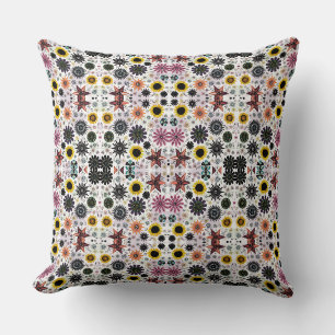 Niedliche Vintage nahtlose Blume Kissen