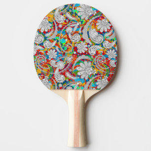 Niedliche Vintage Paisley-Muster jigsa Tischtennis Schläger