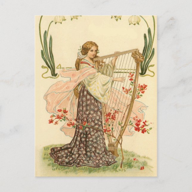 Niedliche Vintage Postkarte des St. Patrick's Day (Vorderseite)