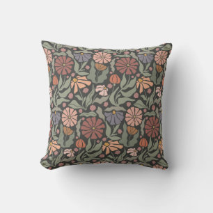 Niedliche Vintage Retro-Blume Kissen