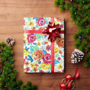 Niedliche Vintage Rose Geschenkpapier