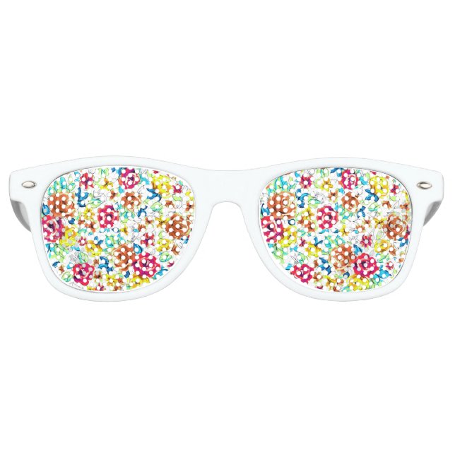 Niedliche Vintage Rose Partybrille (Vorderseite)