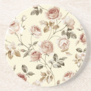 Niedliche Vintage Rosen Getränkeuntersetzer