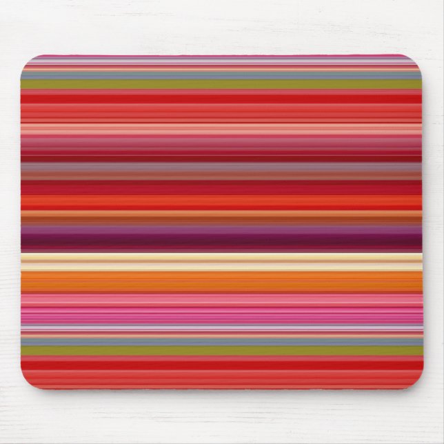 Niedliche Vintage Streifen Mousepad (Vorne)