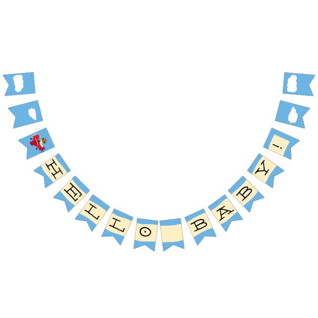 Niedliche Vintage Teddy Bear Pilot Kinderdusche Wimpelkette (Alle)
