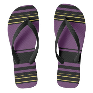Niedliche violette Streifen Flip Flops