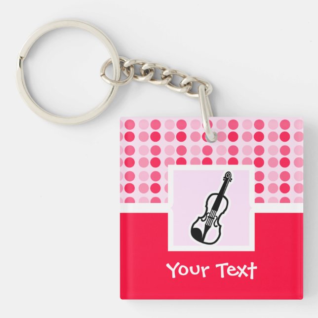Niedliche Violine Schlüsselanhänger (Vorderseite)