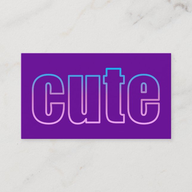 niedliche Visitenkarte (Vorderseite)