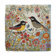 Niedliche Vögel drucken Bandana