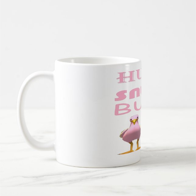 Niedliche Vögel färben rosa mit Liebe Kaffeetasse (Links)