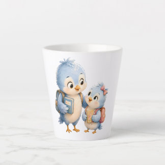Niedliche Vogel-Geschwister-Kaffee-Latte-Tasse Milchtasse