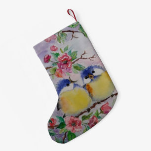 Niedliche Vögel Weihnachten Strumpf Kleiner Weihnachtsstrumpf