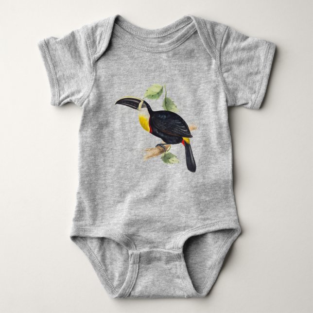 Niedliche Vogelbaby Baby Strampler (Vorderseite)