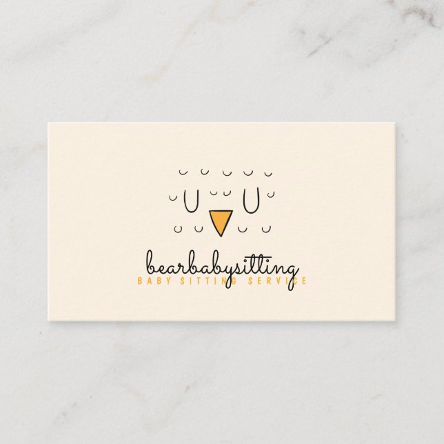 Niedliche Vogelgefechtsbaby Visitenkarte (Vorderseite)