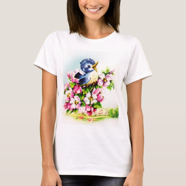 niedliche Vogelliebhaber T - Shirt (Vorderseite)