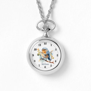 Niedliche Vogelliebhaber tragen den Namen Watch Armbanduhr