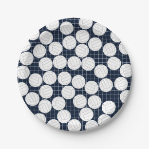 Niedliche Volleyballpapier-Teller Pappteller