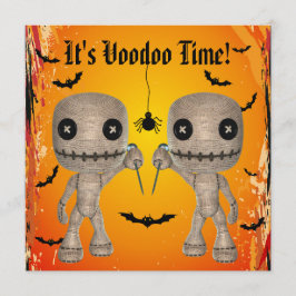 Niedliche Voodoo Dolls, Fledermäuse & Spider Hallo Einladung