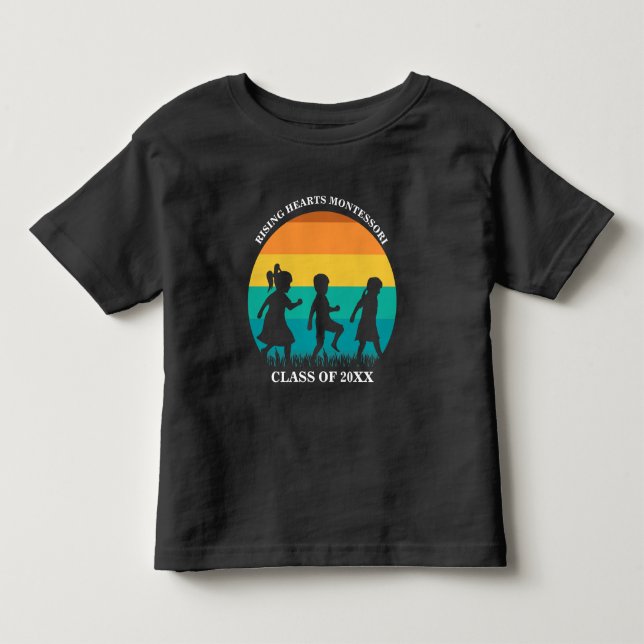 Niedliche Vorschule oder Montessori-Schule Persona Kleinkind T-shirt (Vorderseite)