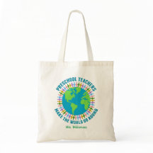Niedliche Vorschullehrer-Weltschule