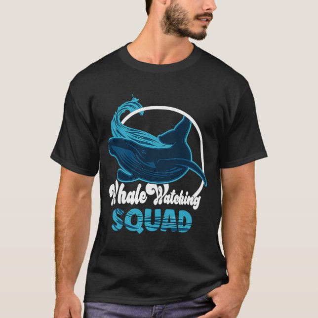Niedliche Walbeobachtungsstelle T-Shirt (Vorderseite)