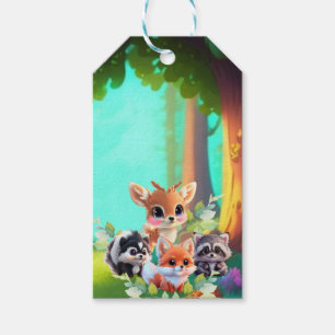 Niedliche Waldfreunde Fuchs-Raccoon-Reh Geschenkanhänger