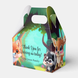 Niedliche Waldfreunde Fuchs-Raccoon-Reh Geschenkschachtel