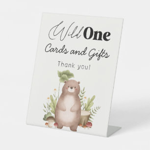 Niedliche Waldkarten und Geschenke Sockelschild
