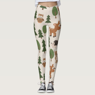 Niedliche Waldtierart Leggings