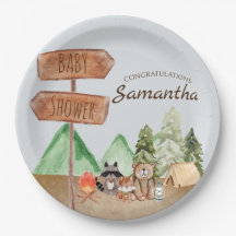 Niedliche Waldtiere Camping Kinderdusche