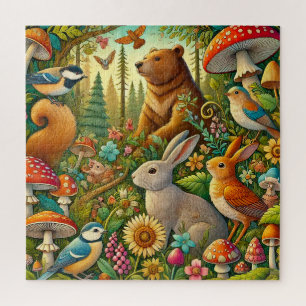🌿 Niedliche Waldtiere Forst Natur Kinder