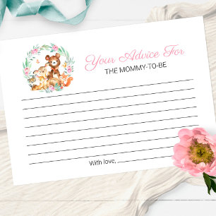 Niedliche Waldtiere Grünpflanzen Kinderduschberatu Einladung