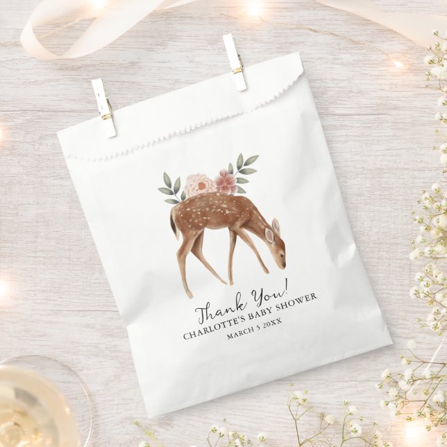 Niedliche Waldtiere Kinderdusche Danke Geschenktütchen (Ausgeschnitten)
