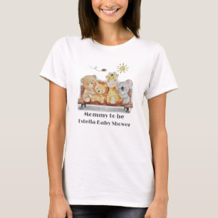 Niedliche Waldtiere müssen Babydusche sein T-Shirt