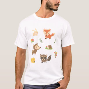 Niedliche Waldtiere T-Shirt
