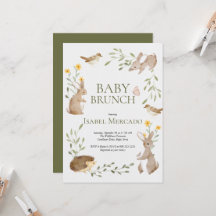 Niedliche Waldtiere Waldtiere Waldland Baby Brunch