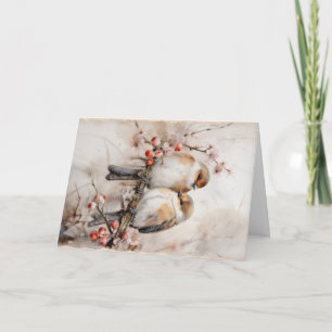 Niedliche Waldtiere Weihnachtsgrüße Karte