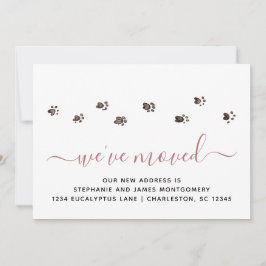 Niedliche Wanderpfade druckt Rose Gold Moving Ankündigung