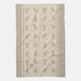 Niedliche Wäsche Mit Monogramm Funny Cats Handtuch