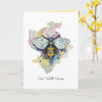 Niedliche Waschkarte für Bienen und Regenbogen