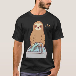 Niedliche Waschküche Schlafen Tired Lazy Pullove T-Shirt